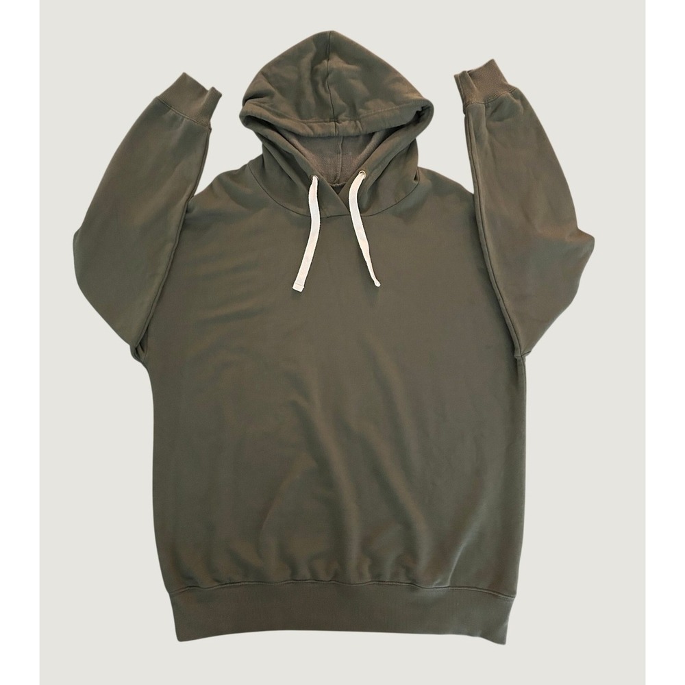 Buffalo David Bitton Mens Hoodie Olive Green Viscose Blend Sweatshirt M 1409